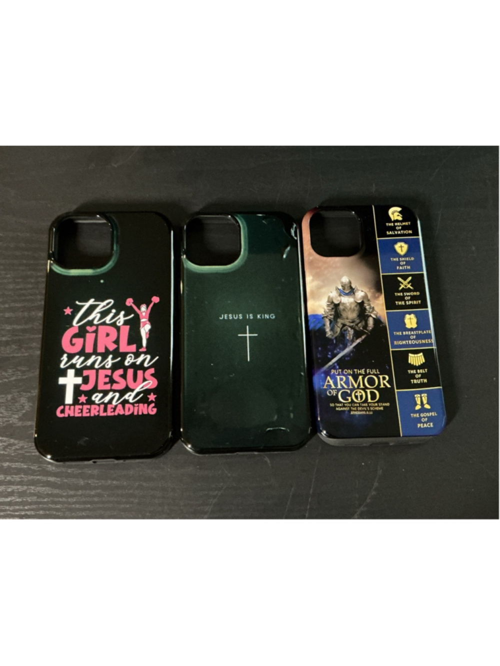 iPhone 13 Cases Lot Of 3, Jesus+Miscellaneous….Brand New……